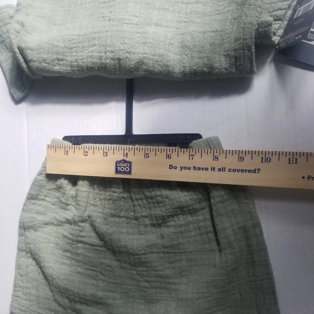 NWT MODERN MOMENTS GREEN BUTTON DOWN SHORT OUTFIT SIZE 18 MONTHS